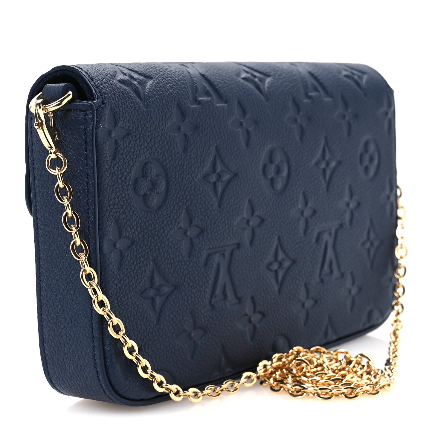 Empreinte Pochette Felicie Chain Wallet Navy