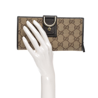 Gucci Monogram Abbey Continental Wallet Dark Brown 2 of 6