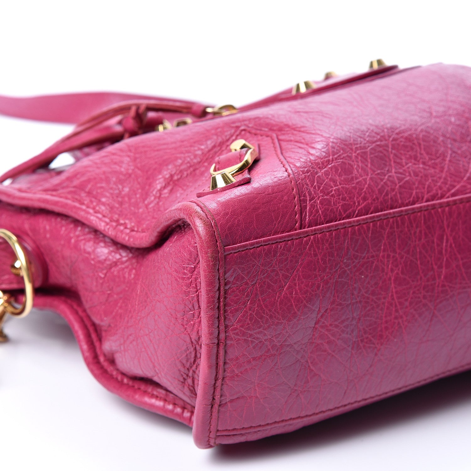 Balenciaga Agneau Classic Gold Hardware S City Rose Dahlia 8 of 9