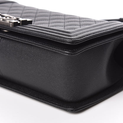 Chanel Caviar Quilted Medium Boy Flap Black 6 of 10