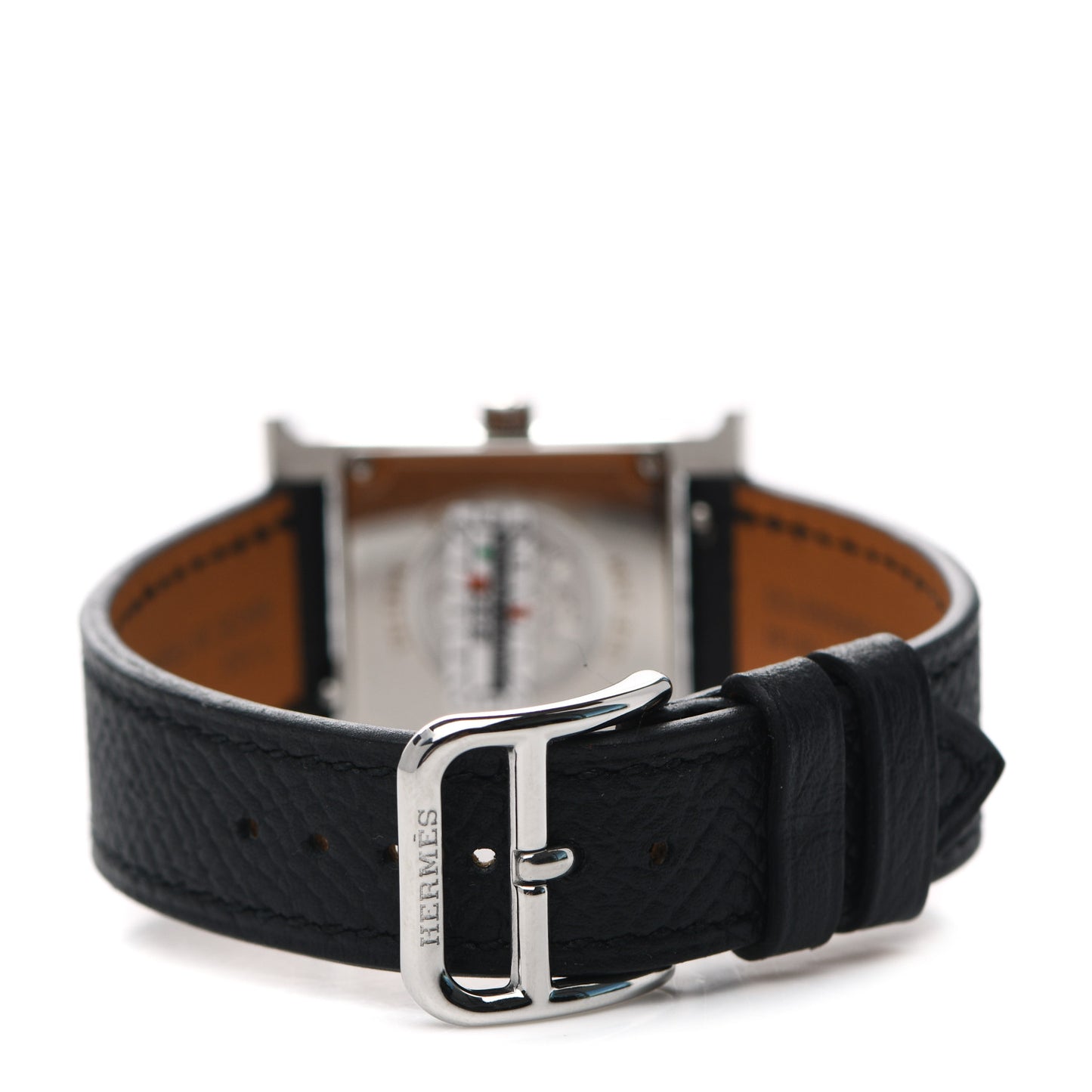 Stainless Steel Epsom 21mm Heure H Hour Quartz Watch Noir
