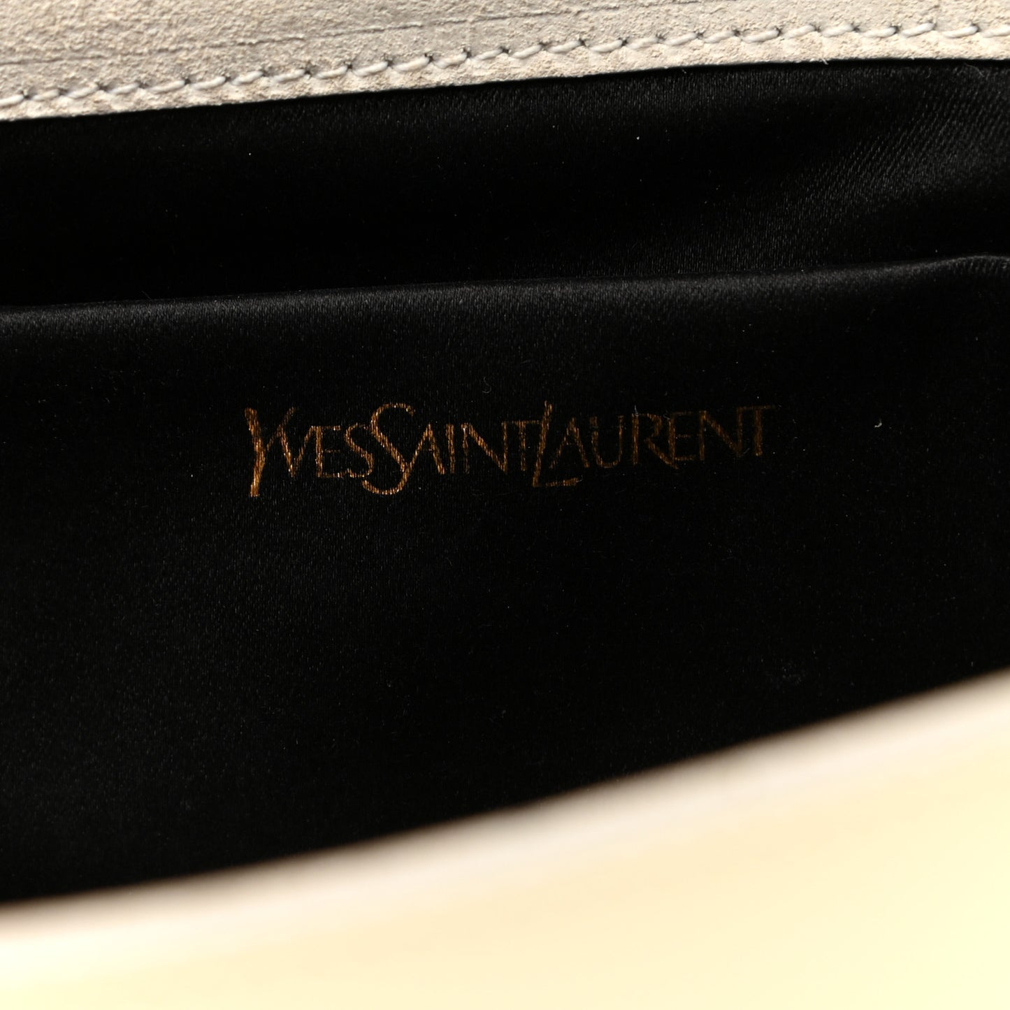 Patent Calfskin Ombre Monogram Large Belle De Jour Clutch Ivory Black