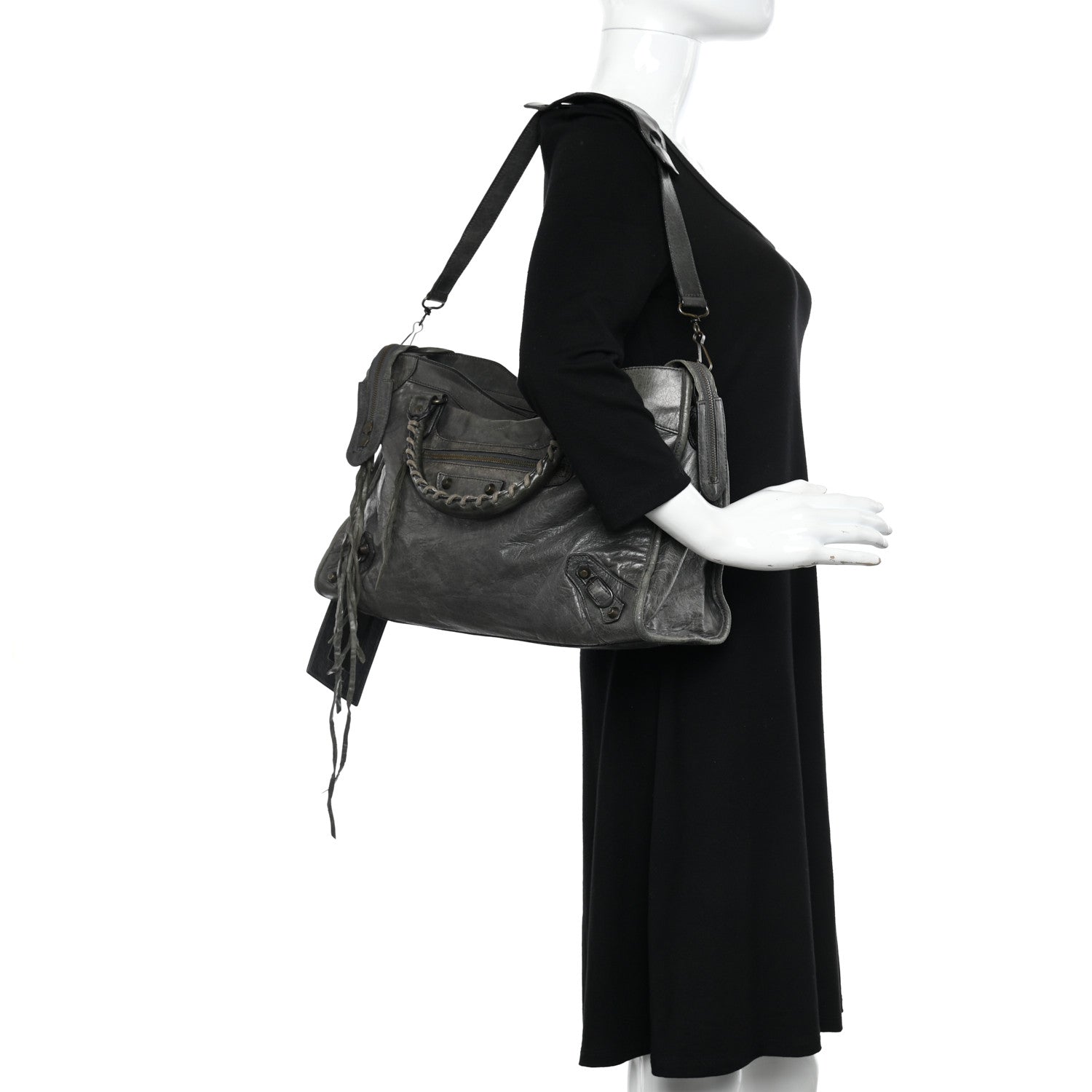 Balenciaga Chevre Classic Hardware City Plomb 3 of 16