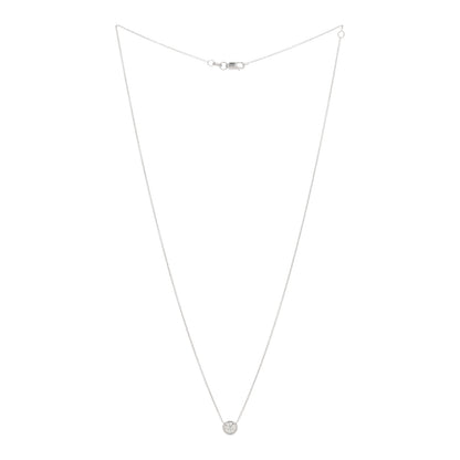 Roberto Coin 18K White Gold Diamond .38ct Diamonds by the Inch Pendant Necklace 2 of 5