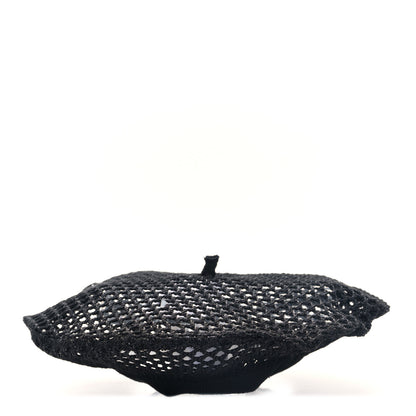 Christian Dior Mesh Arty Beret 57 Black 5 of 9