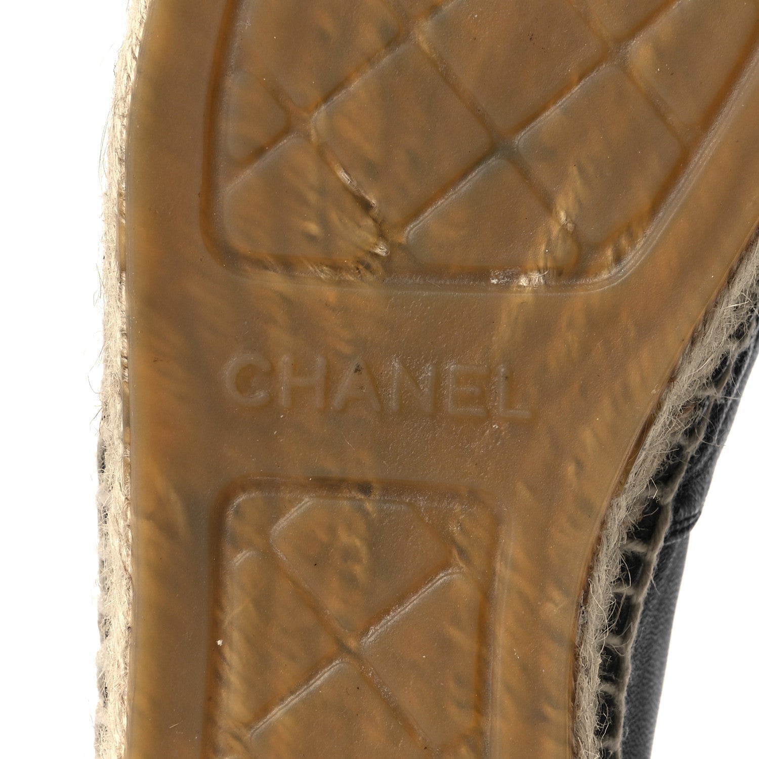 Chanel Lambskin CC Espadrilles 38 Black 7 of 9