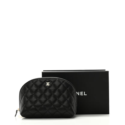 Chanel Caviar Quilted Cosmetic Case Black 8 of 8