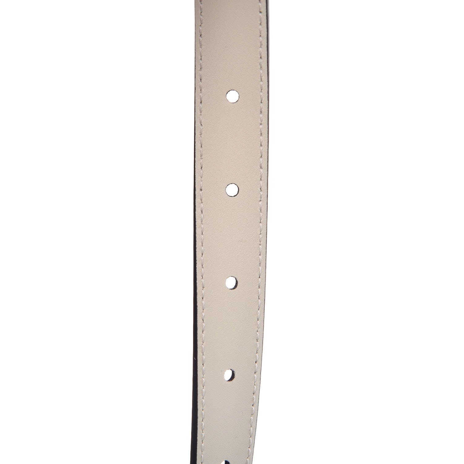 Gucci Calfskin Double G 20mm Belt 85 34 Mystic White 6 of 6