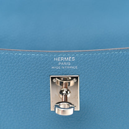 Hermes Togo Kelly Retourne 25 Azur 21 of 36