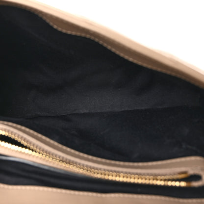 Saint Laurent Calfskin Y Quilted Monogram Small Loulou Chain Satchel Dark Beige 5 of 11