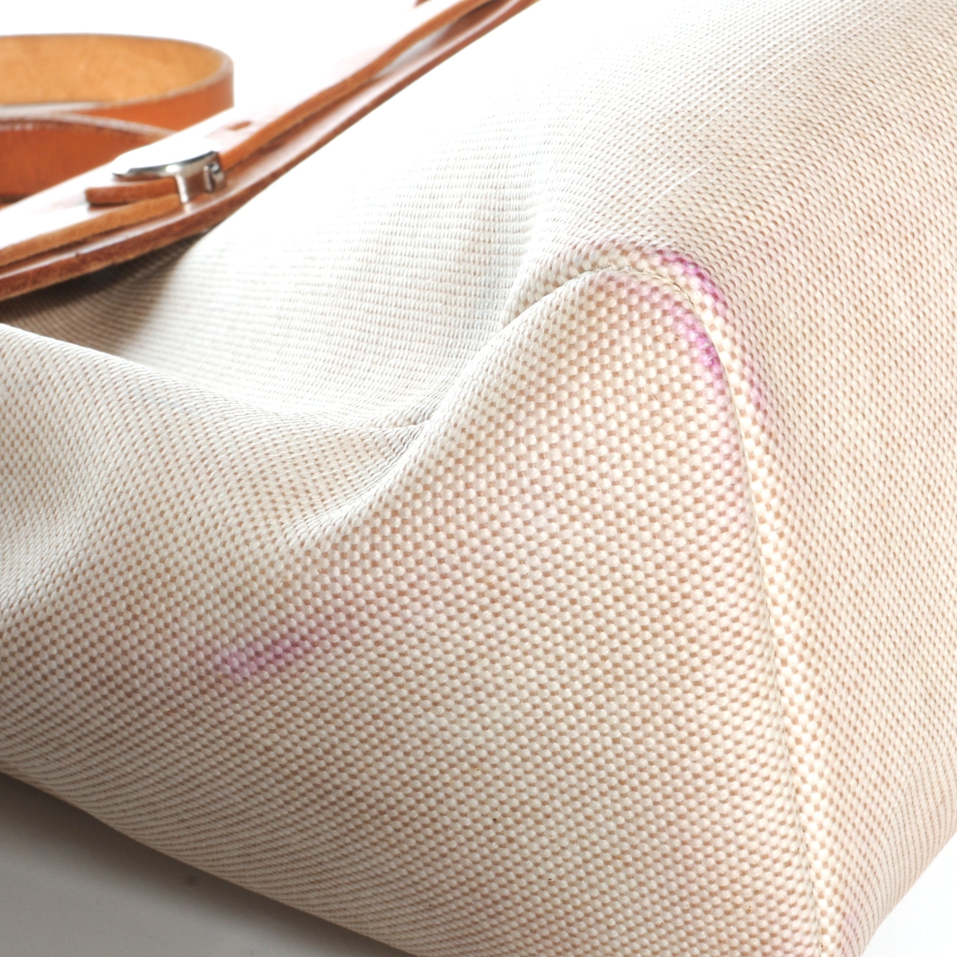 Hermes Toile HERBAG PM Natural and Black 11 of 19
