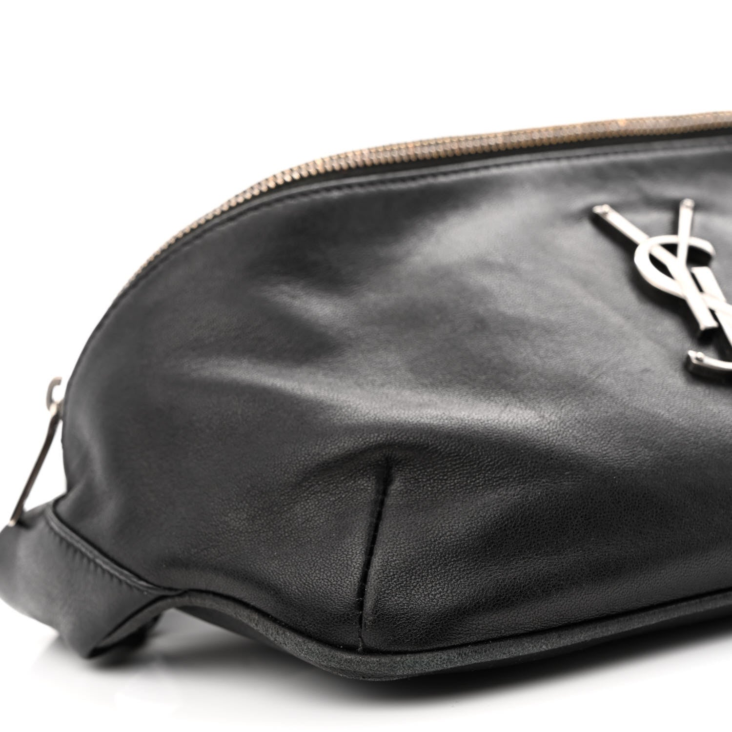 Saint Laurent Calfskin Monogram Belt Bag Black 9 of 12