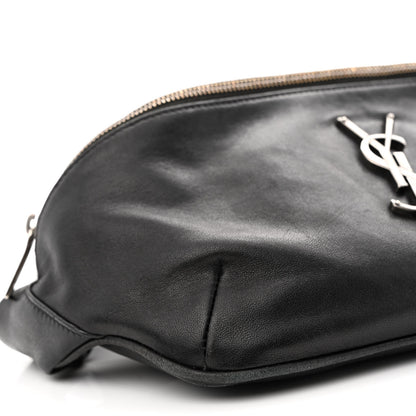 Saint Laurent Calfskin Monogram Belt Bag Black 9 of 12