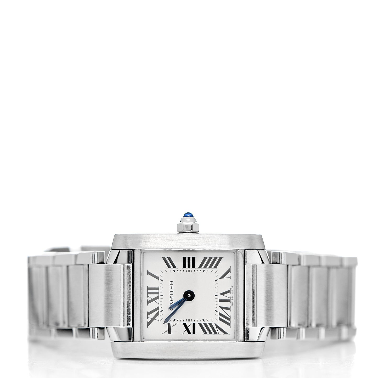 Stainless Steel 20mm Tank Francaise Quartz Watch