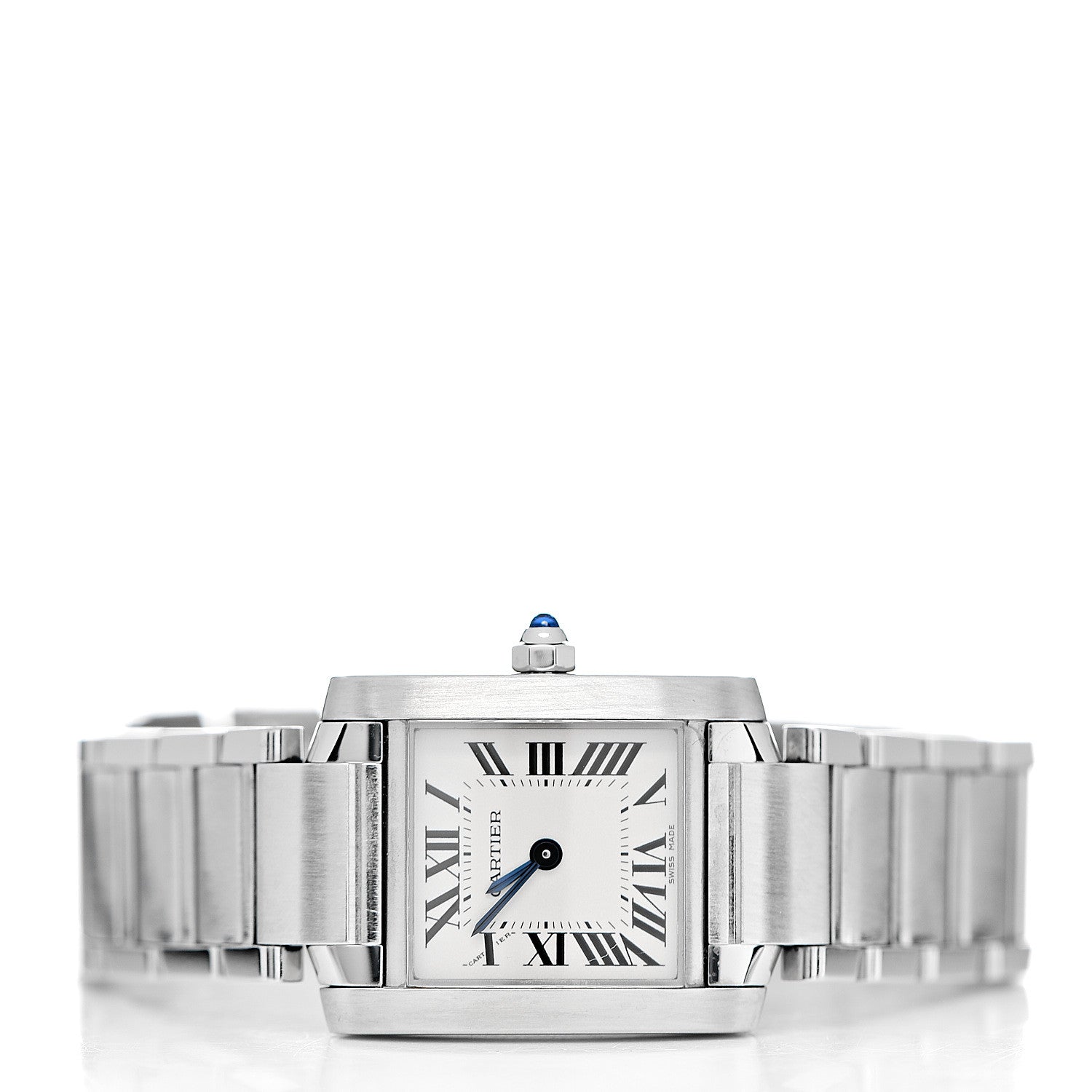 Cartier Stainless Steel 20mm Tank Francaise Quartz Watch 3 of 8
