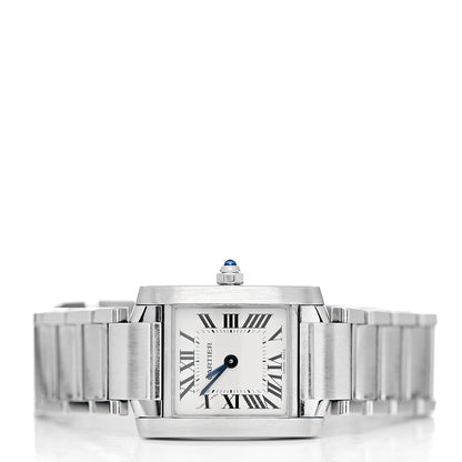 Cartier Stainless Steel 20mm Tank Francaise Quartz Watch 3 of 8