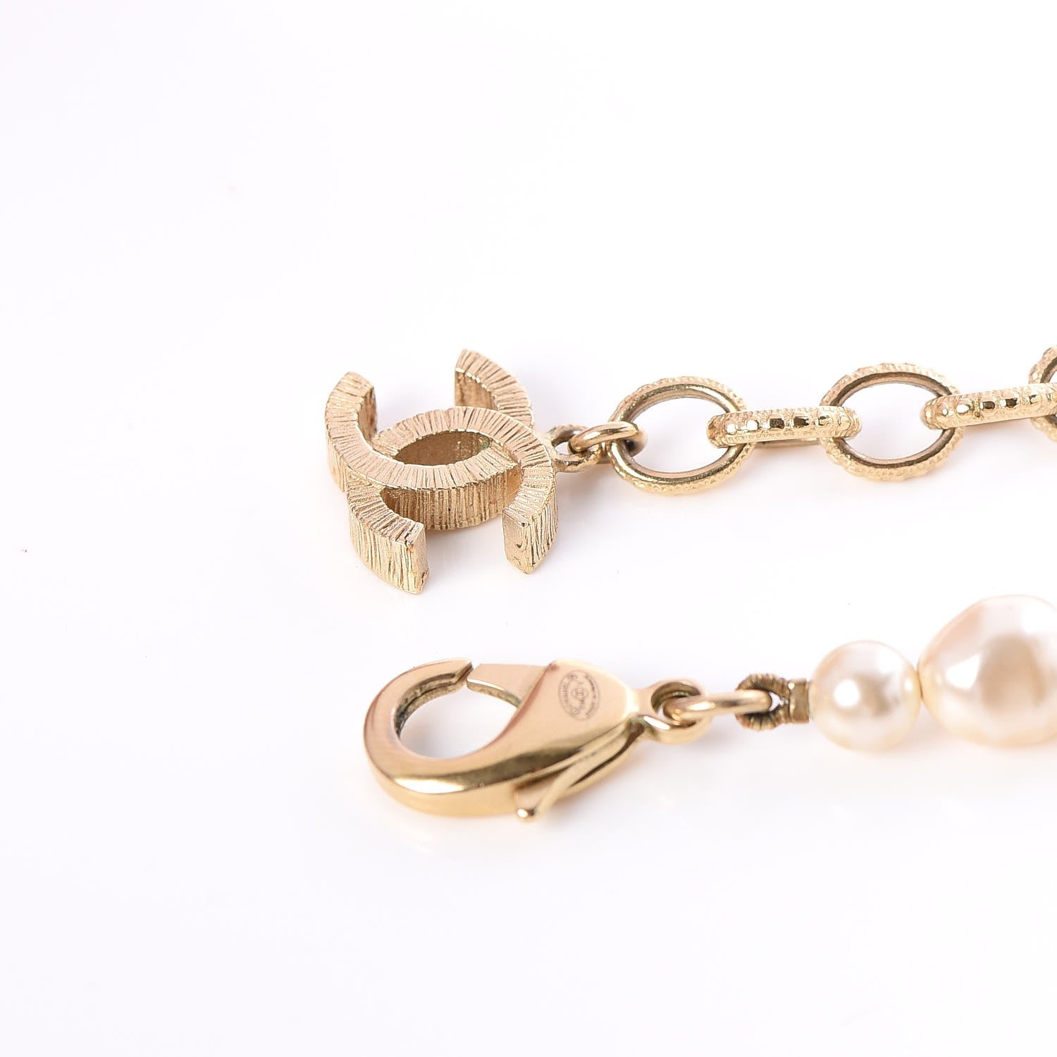 Chanel Graduated Pearl CC Short Necklace Gold 6 of 6