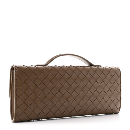 Bottega Veneta Nappa Intrecciato Long Andiamo Top Handle Clutch Pinecone 3 of 10