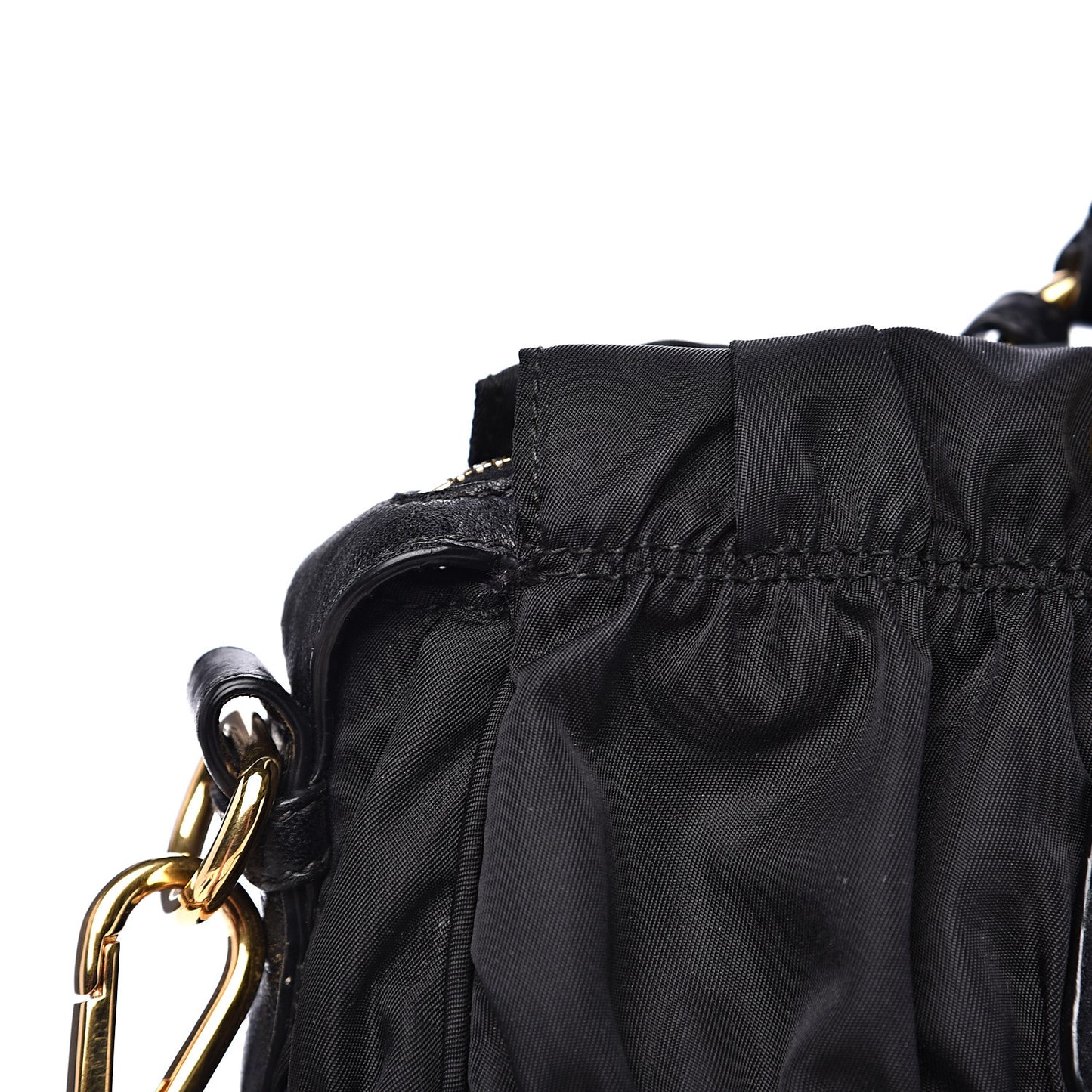 Tessuto Nylon Gaufre Tote Black