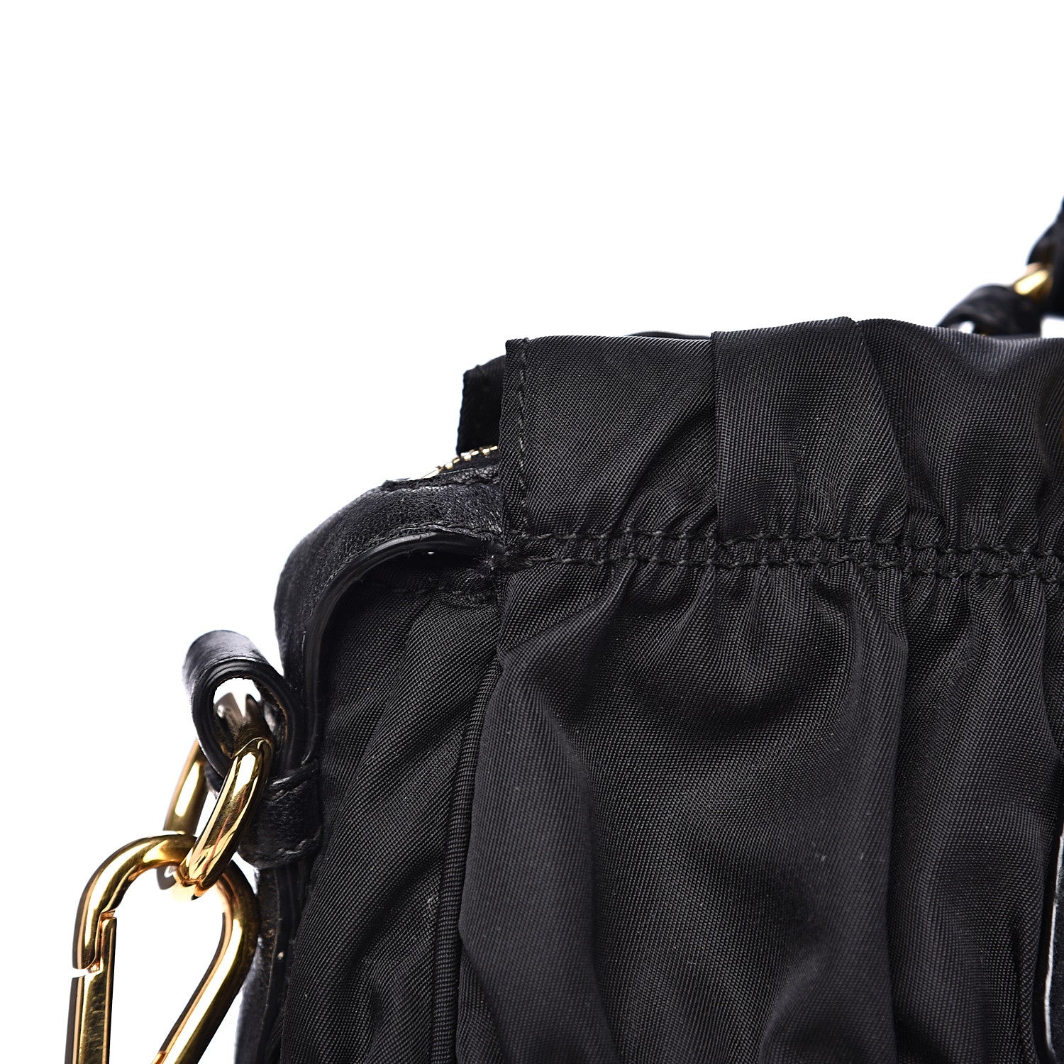 Prada Tessuto Nylon Gaufre Tote Black 11 of 13