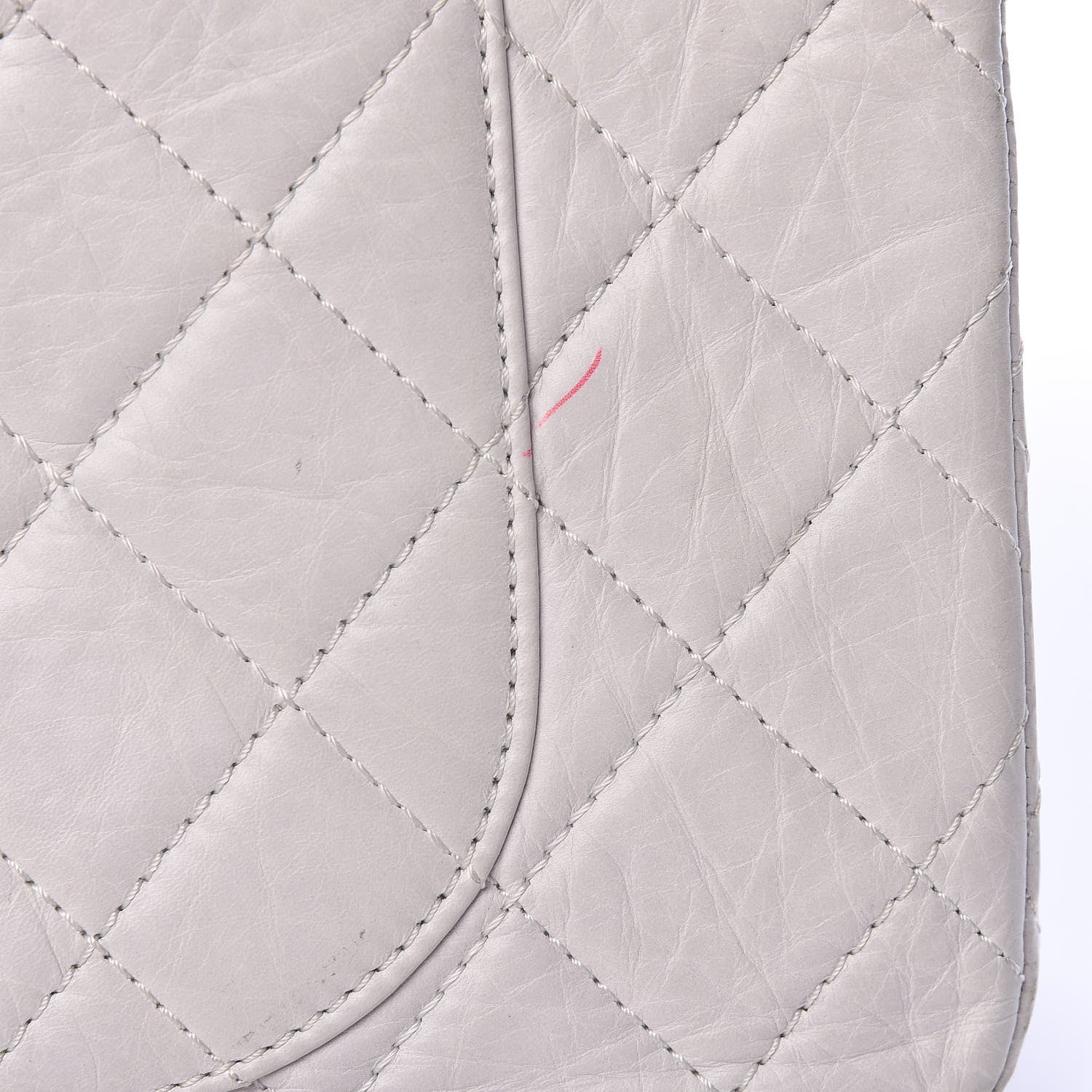 Chanel Aged Calfskin Quilted 50th Anniversary 2.55 Reissue 228 Flap White 14 of 27