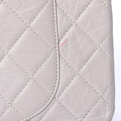 Chanel Aged Calfskin Quilted 50th Anniversary 2.55 Reissue 228 Flap White 14 of 27
