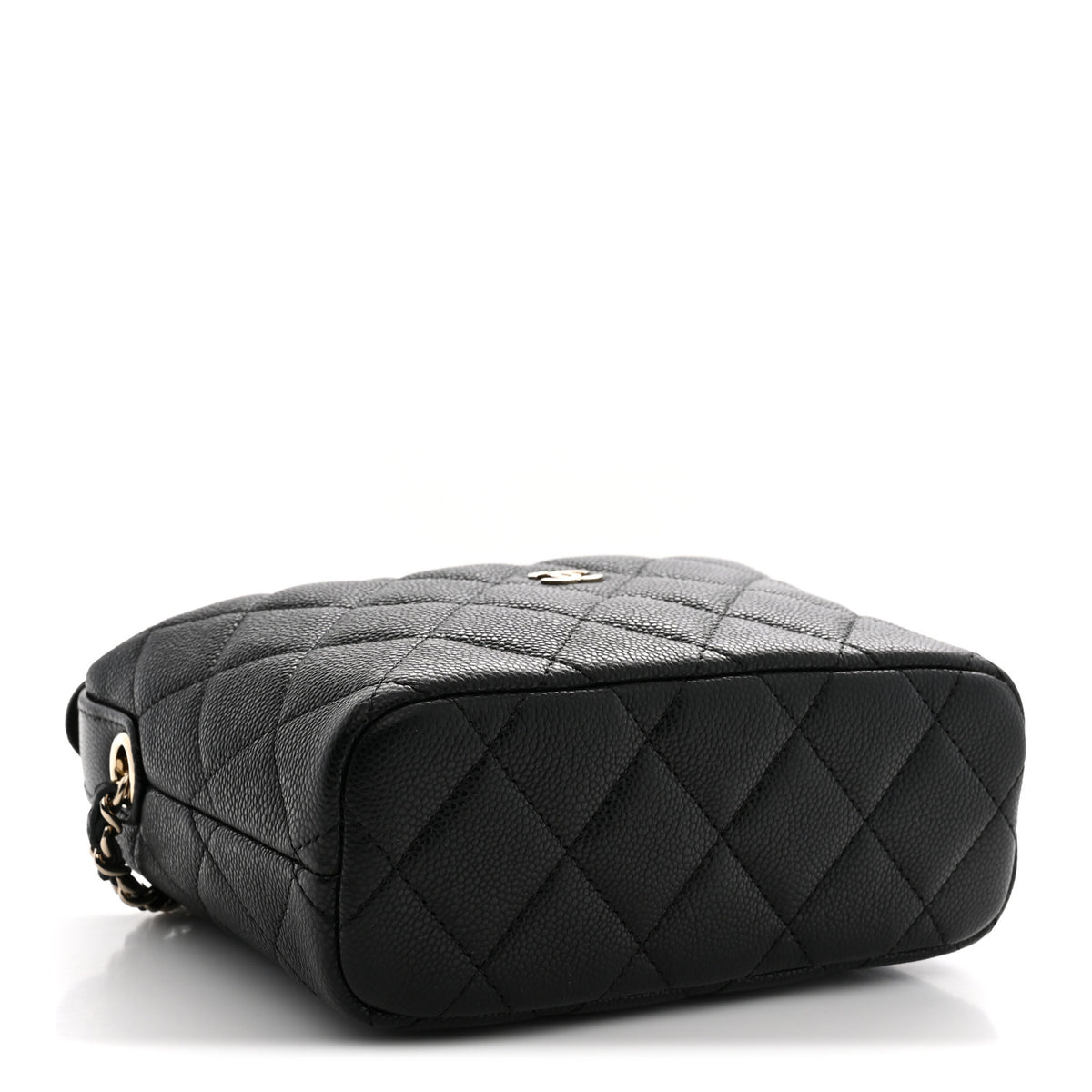 Chanel Caviar Quilted Hobo Clutch With Chain Black 4 of 11