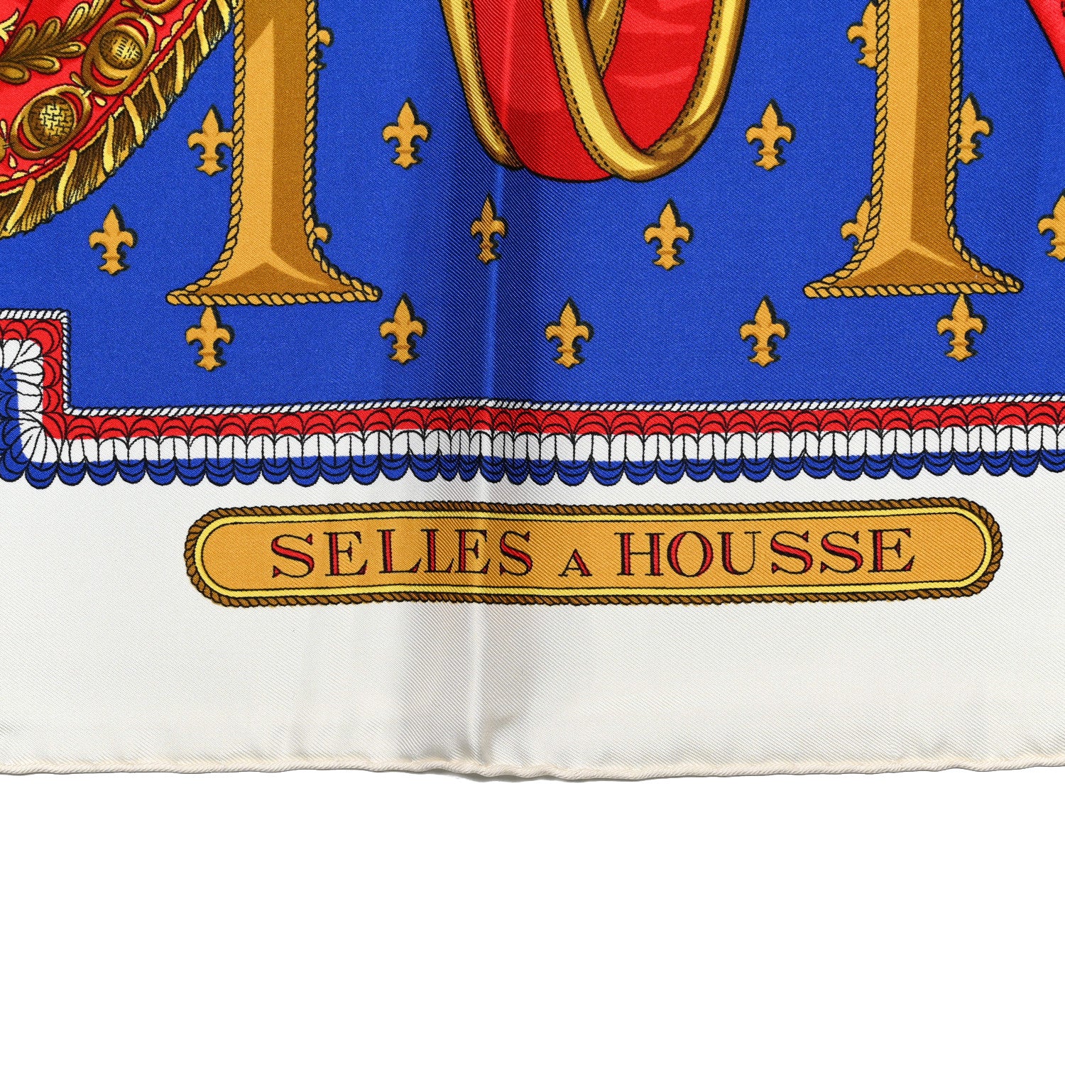 Hermes Silk Selles A Housse Scarf 90 3 of 5
