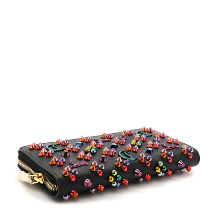 Christian Louboutin Calfskin Loubinthesky Panettone Wallet Black Multicolor 4 of 8