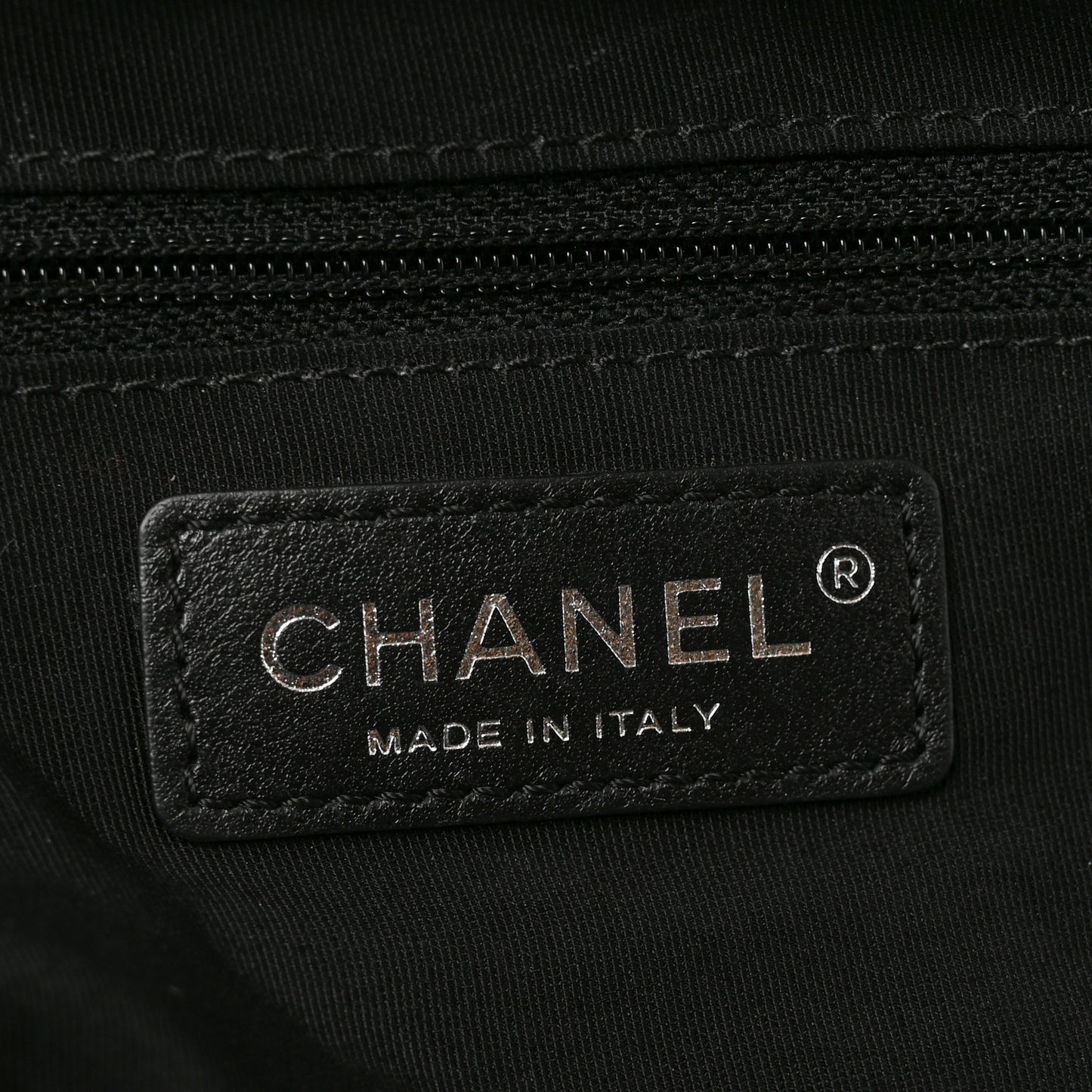 Aged Calfskin Chevron Large Soft Bowling Bag Black