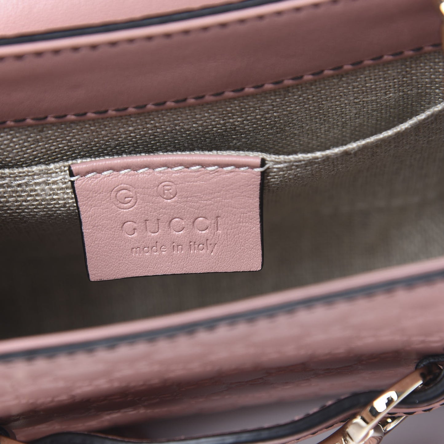 Microguccissima Mini Emily Shoulder Bag Soft Pink