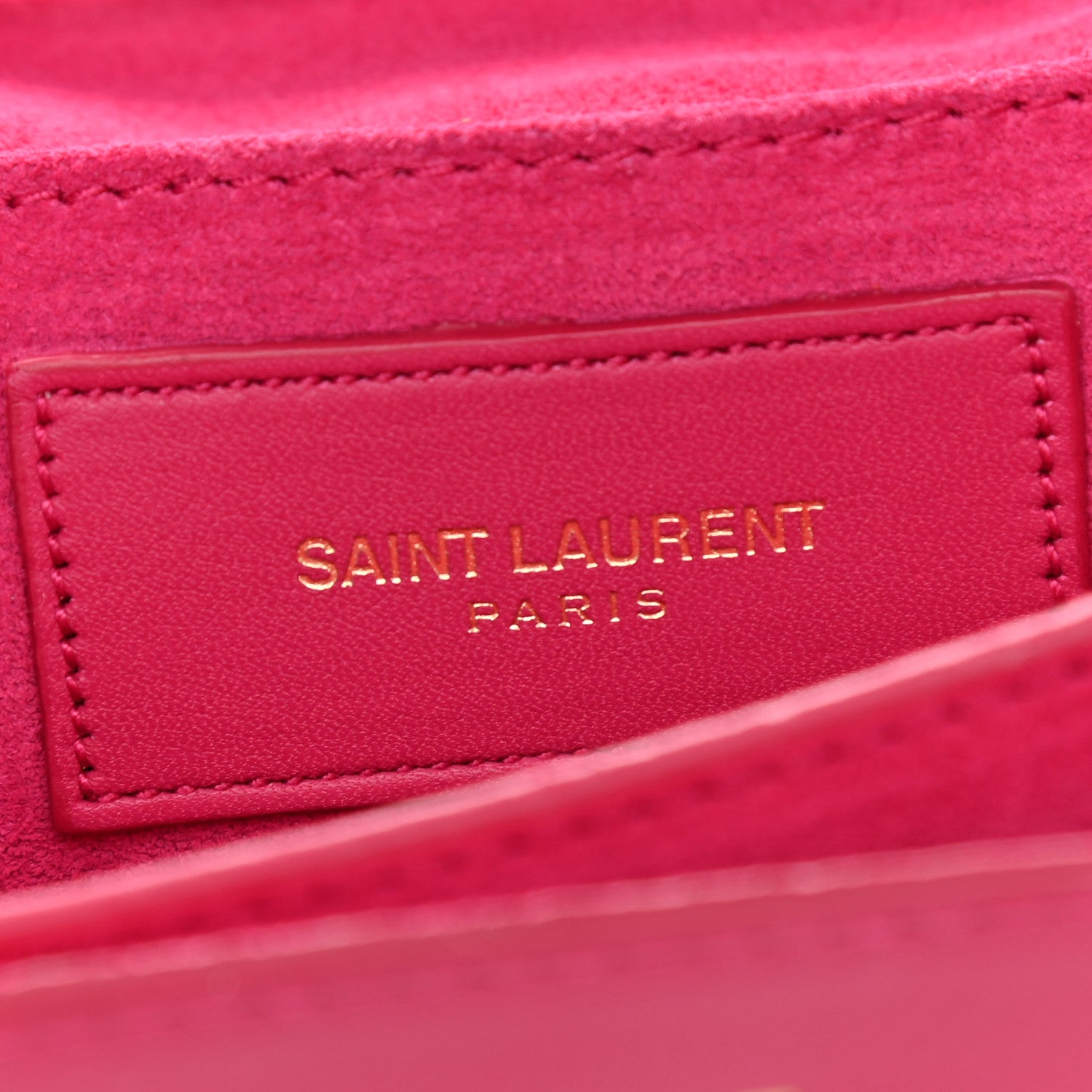 Saint Laurent Calfskin Mini Y Ligne Crossbody Pochette Bag Fuchsia 5 of 8