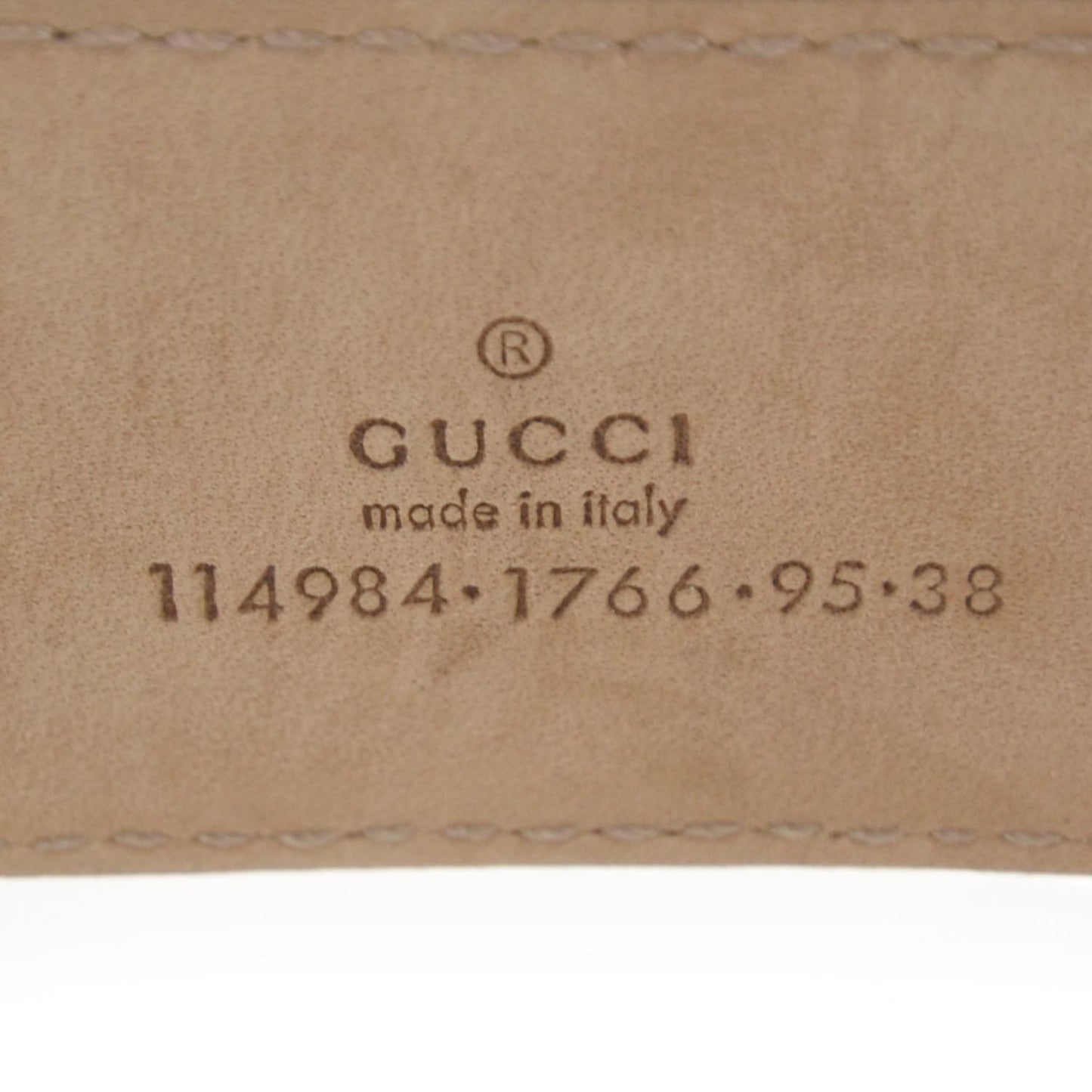 Leather Web GG Belt 95 38