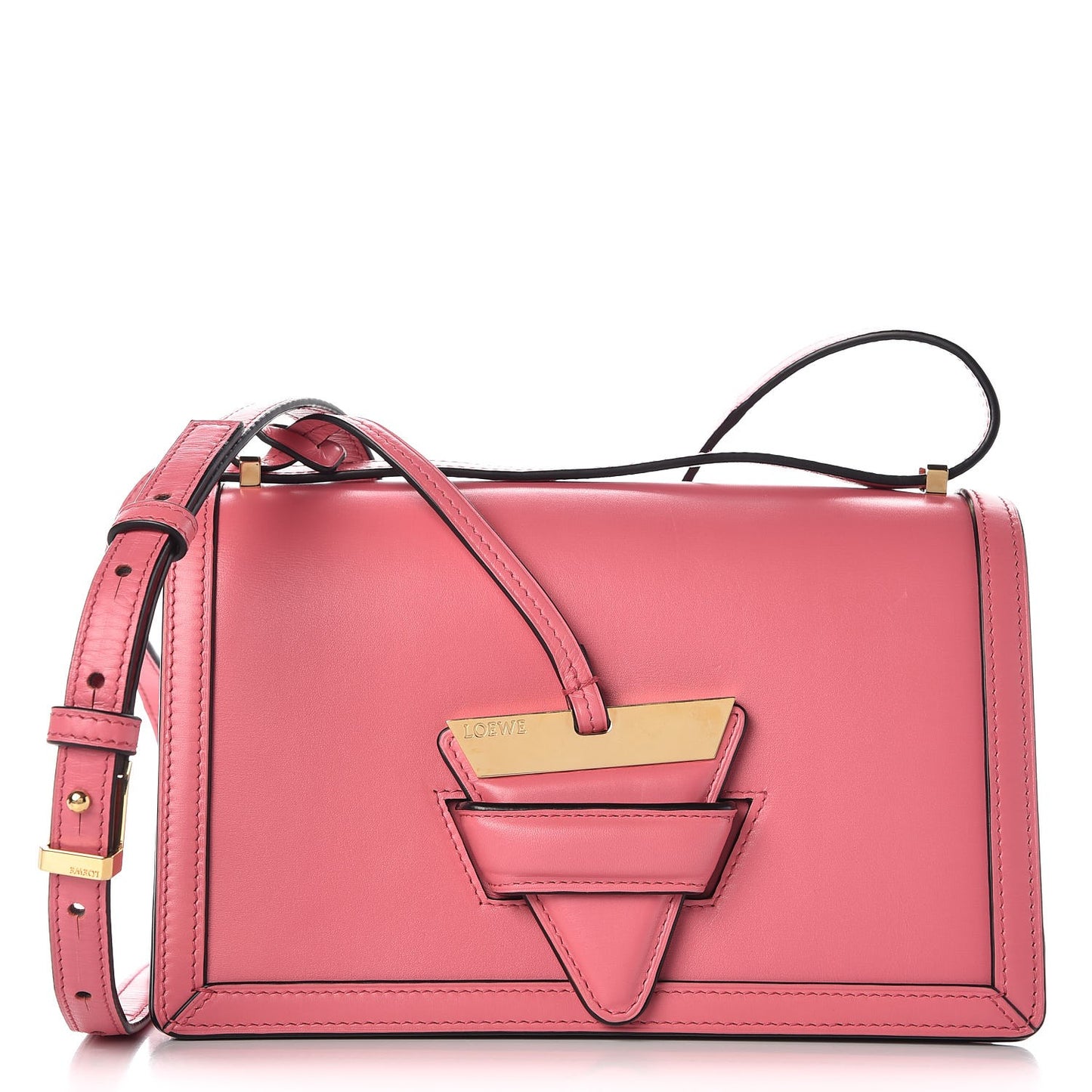 Calfskin Medium Barcelona Shoulder Bag Pink
