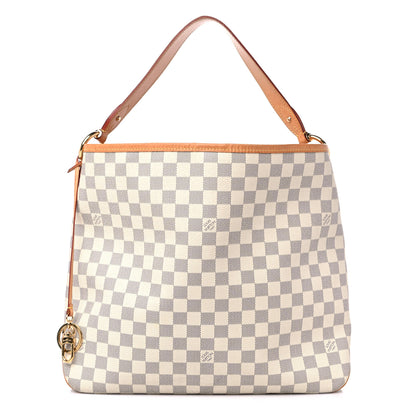 Louis Vuitton Damier Azur Delightful MM Rose Ballerine 1 of 14
