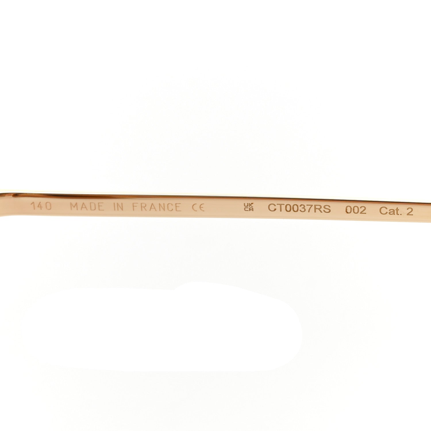 Cartier Metal C Decor CT0037RS Sunglasses Gold 6 of 8