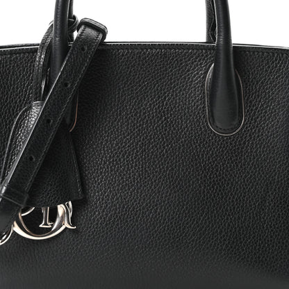 Christian Dior Grained Calfskin Small Open Bar Tote Black 8 of 10