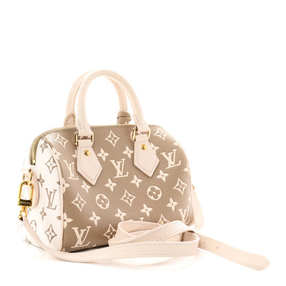 Louis Vuitton Empreinte Monogram Spring in the City Speedy Bandouliere 20 Kaki Beige Cream 3 of 10