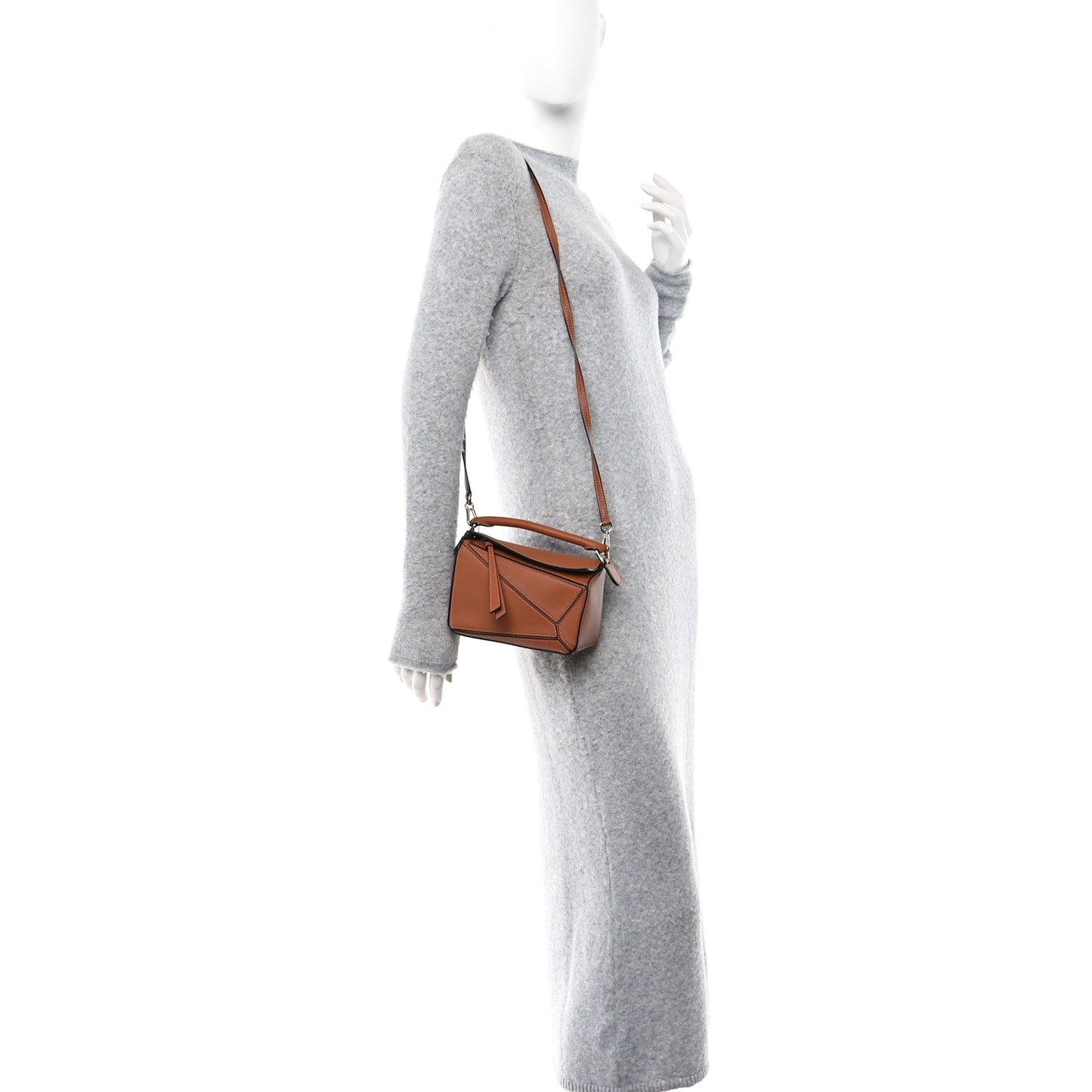 Calfskin Mini Puzzle Bag Tan