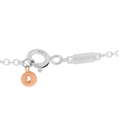Tiffany Sterling Silver 18K Rose Gold Mixed Bead Necklace 5 of 6