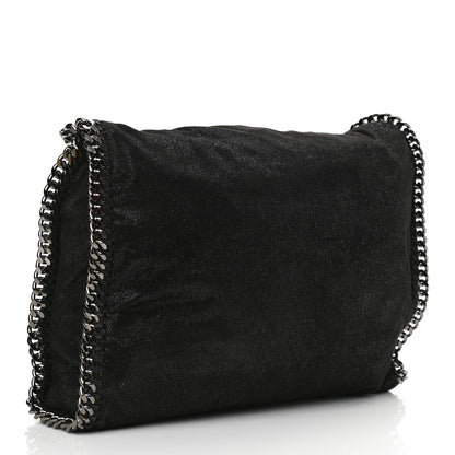 Stella McCartney Shaggy Deer Small Falabella Fold Over Tote Black 2 of 8
