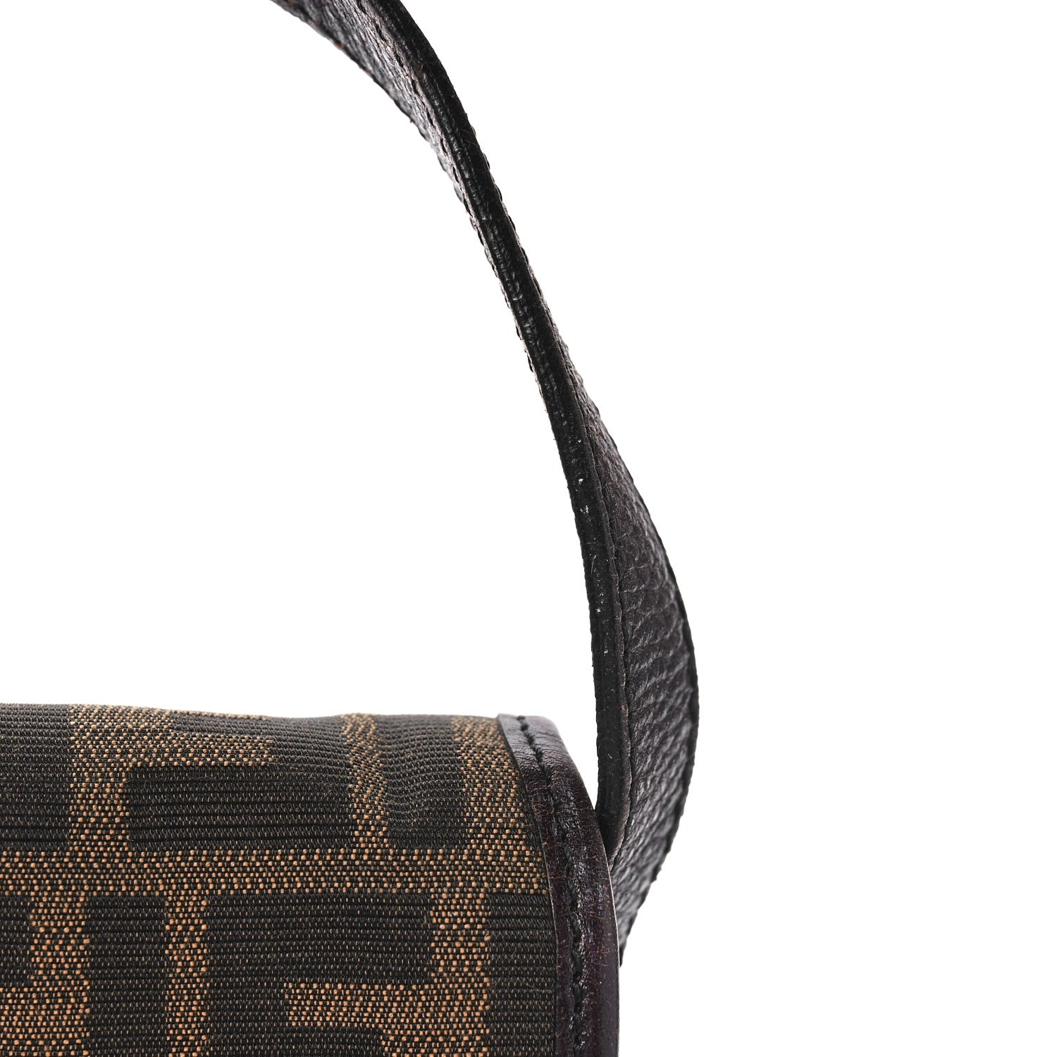 Fendi Zucca Calfskin Shoulder Bag Tobacco 11 of 11