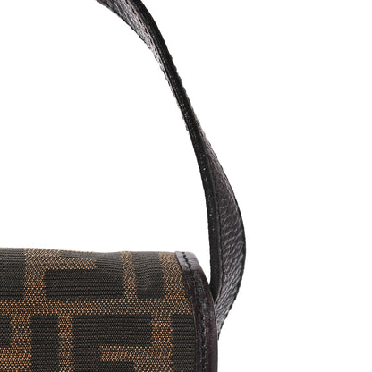 Fendi Zucca Calfskin Shoulder Bag Tobacco 11 of 11
