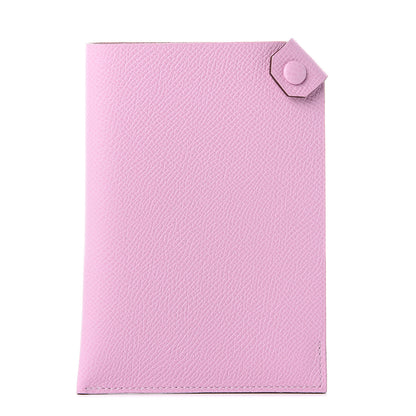 Hermes Epsom Tarmac PM Passport Holder Mauve Sylvestre 1 of 9