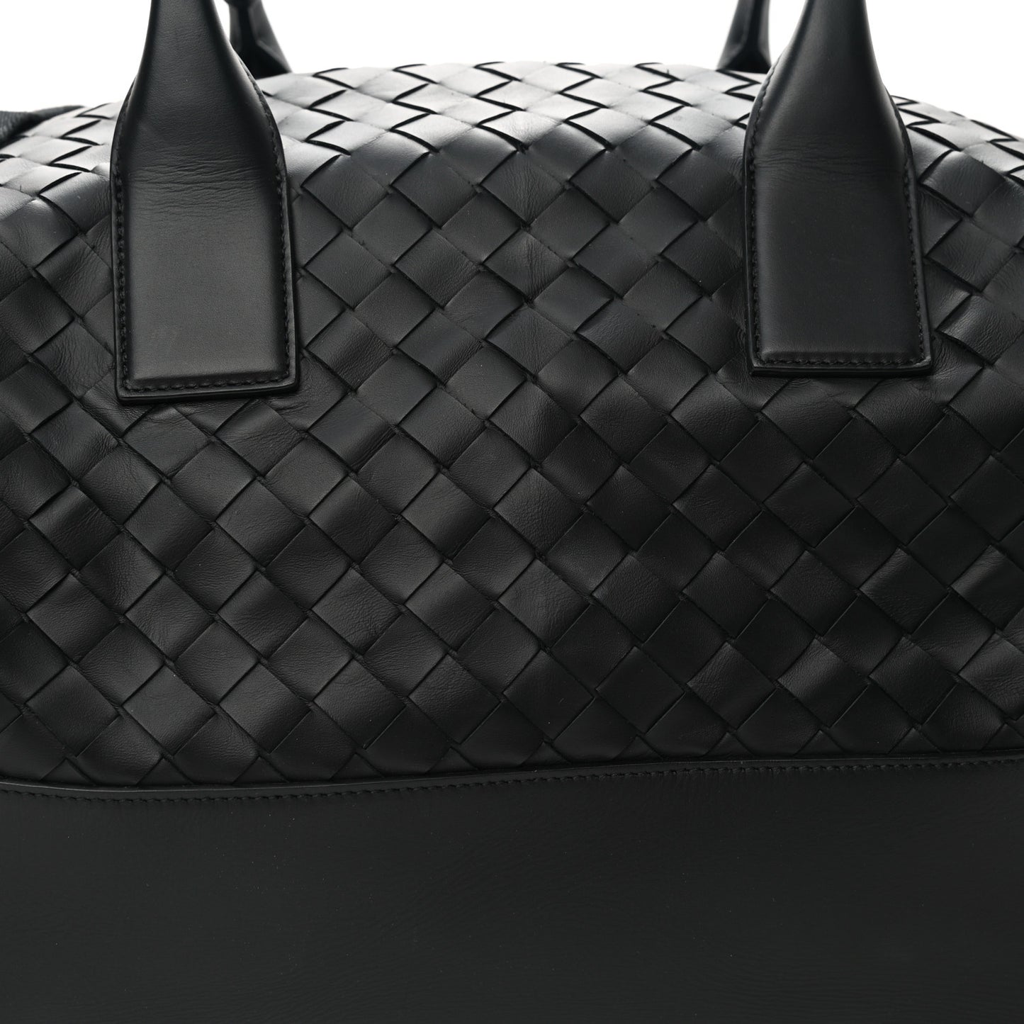 Nappa Intrecciato Maxi Convertible Tote Black