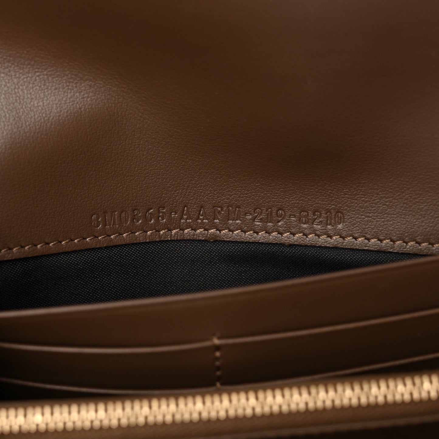 Vitello Soft F is Fendi Bi-Color FF 1974 Embossed Continental Envelope Wallet On Chain Maya Black