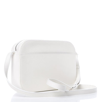 Balenciaga Calfskin Logo S Everyday Camera Bag White 3 of 9