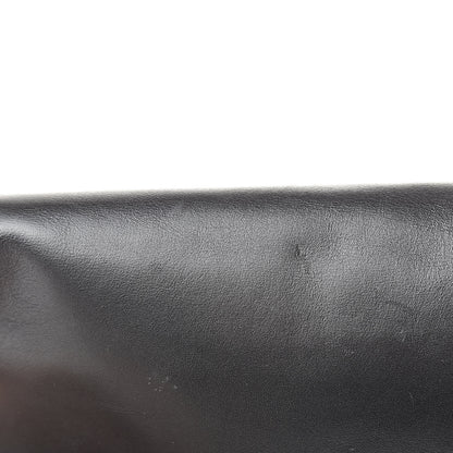 Saint Laurent Smooth Calfskin Letters Fold-Over Clutch Black 8 of 11