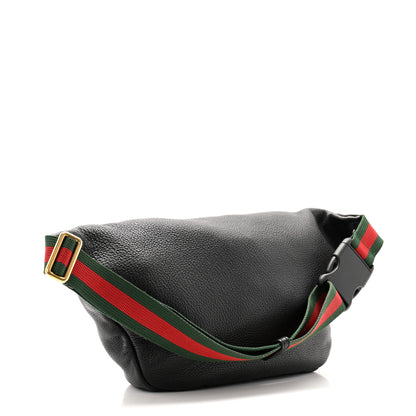 Gucci Grained Calfskin Logo Belt Bag Black 3 of 11