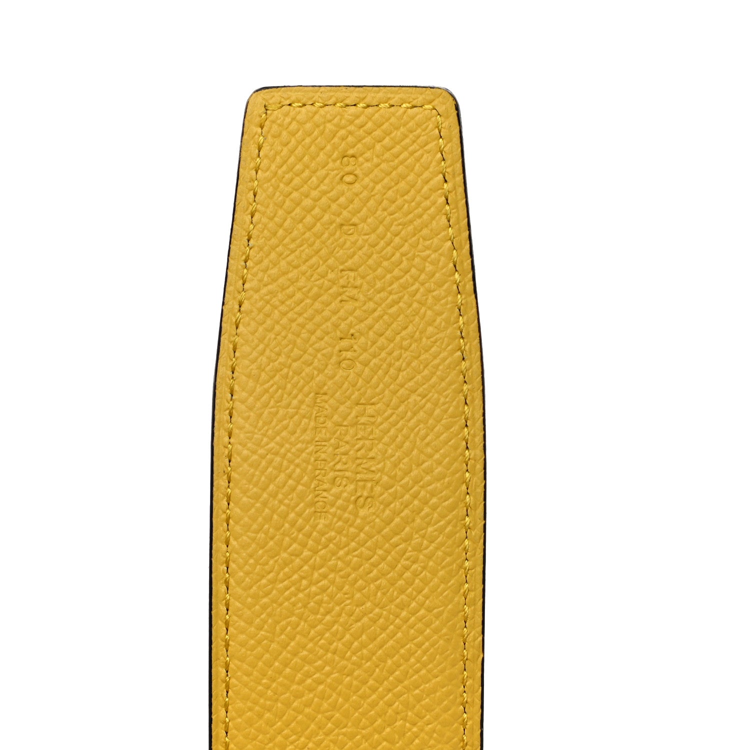 Hermes Epsom 32mm Belt Strap 80 Ebene Jaune De Naples 7 of 9